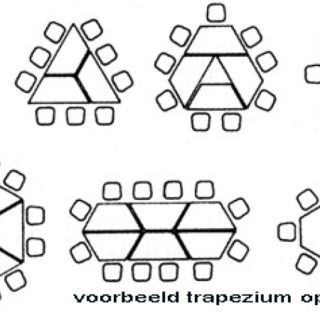 Bureaus en Tafels - Trapezium tafel