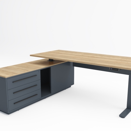 Bureaus en Tafels - Directieset Cube zit/sta